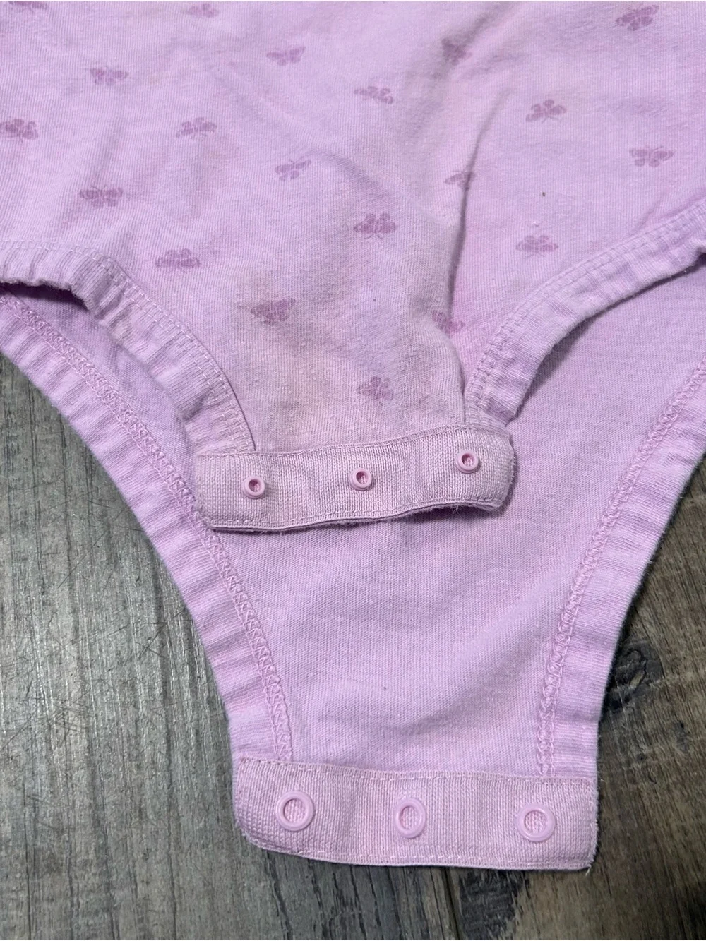 Twin Girl‎ Pekkle Baby Bodysuits Purple Size 24 Months Snap Button Short Sleeve